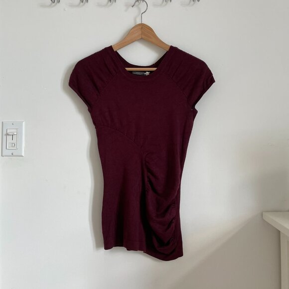 Vintage Suzy Shier Knit Ruch Panel Top - Picture 2 of 8